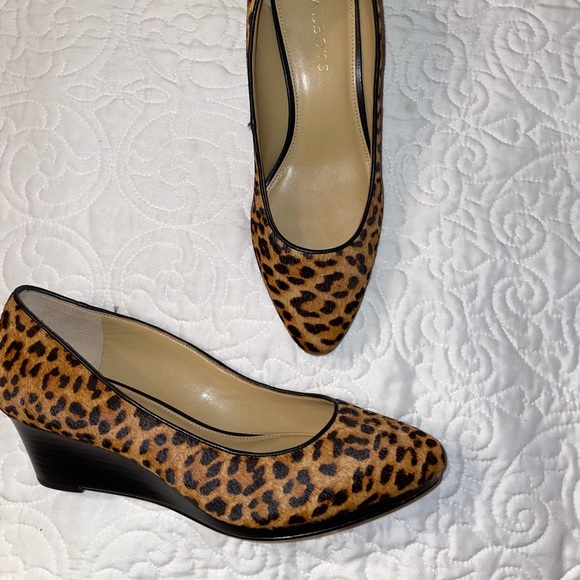 Talbots size 8M Laney wedges calf hair - Picture 6 of 17